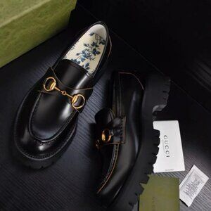 Gucci Classic Bee Platform Loafers